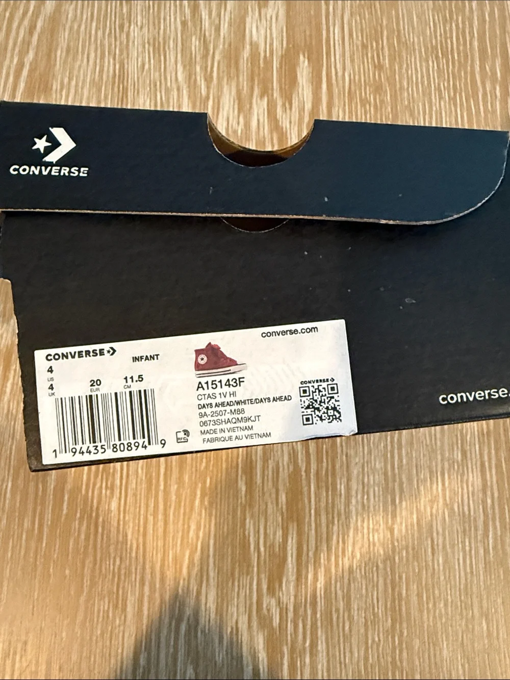 Converse Kids Red High-Top Sneakers with Satin Bow Laces